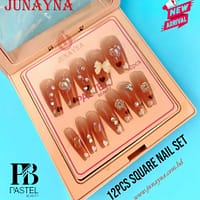 Pastel Beauty 12pcs Square Nail Set
