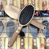 Cute Girl Round Hair Comb - Brown