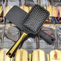 Cute Girl Square Hair Comb - Black