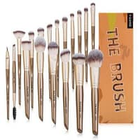 Maange Professional Makeup Brushes Set 18 Pcs – Champagne Gold