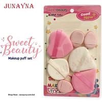 Sweet Beauty Makeup Puff Set 7pcs - Pink