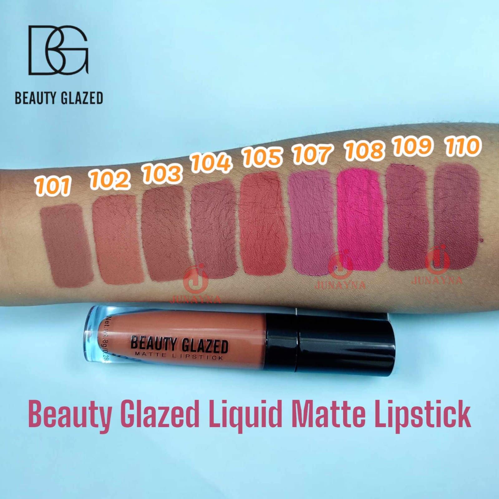 Beauty Glazed Liquid Matte Lipstick - 107 Taro Rose - Image 2