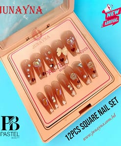 Pastel Beauty 12pcs Square Nail Set