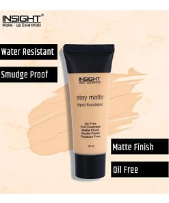 Alternative view of Insight Stay Matte Liquid Foundation - Shade 01 Golden Amber [Exp - 04/26]