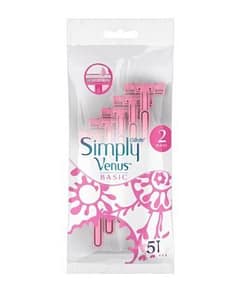 GILETTE Simply Venus Disposable Razor for Women – 5 pcs