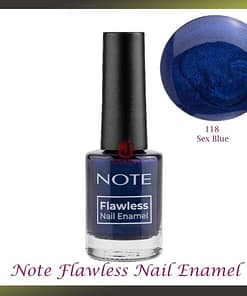 Note Flawless Nail Enamel - Shade 118 Sex Blue