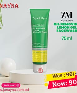 Zayn & Myza Oil Removing Lemon Gel Face Wash - 75ML