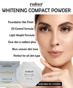 Alternative view of Maliao Prime & Fine Whitening Compact Powder Foundation - 01 White Ivory
