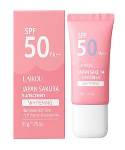 Laikou Japan Sakura Whitening Sunscreen SPF 50PA+++ 50G