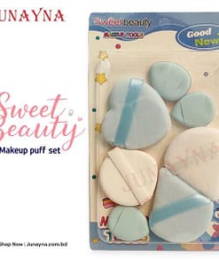 Sweet Beauty Makeup Puff Set 7pcs - Blue