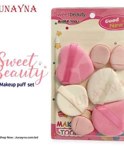 Sweet Beauty Makeup Puff Set 7pcs - Pink
