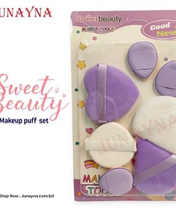Sweet Beauty Makeup Puff Set 7pcs - Purple
